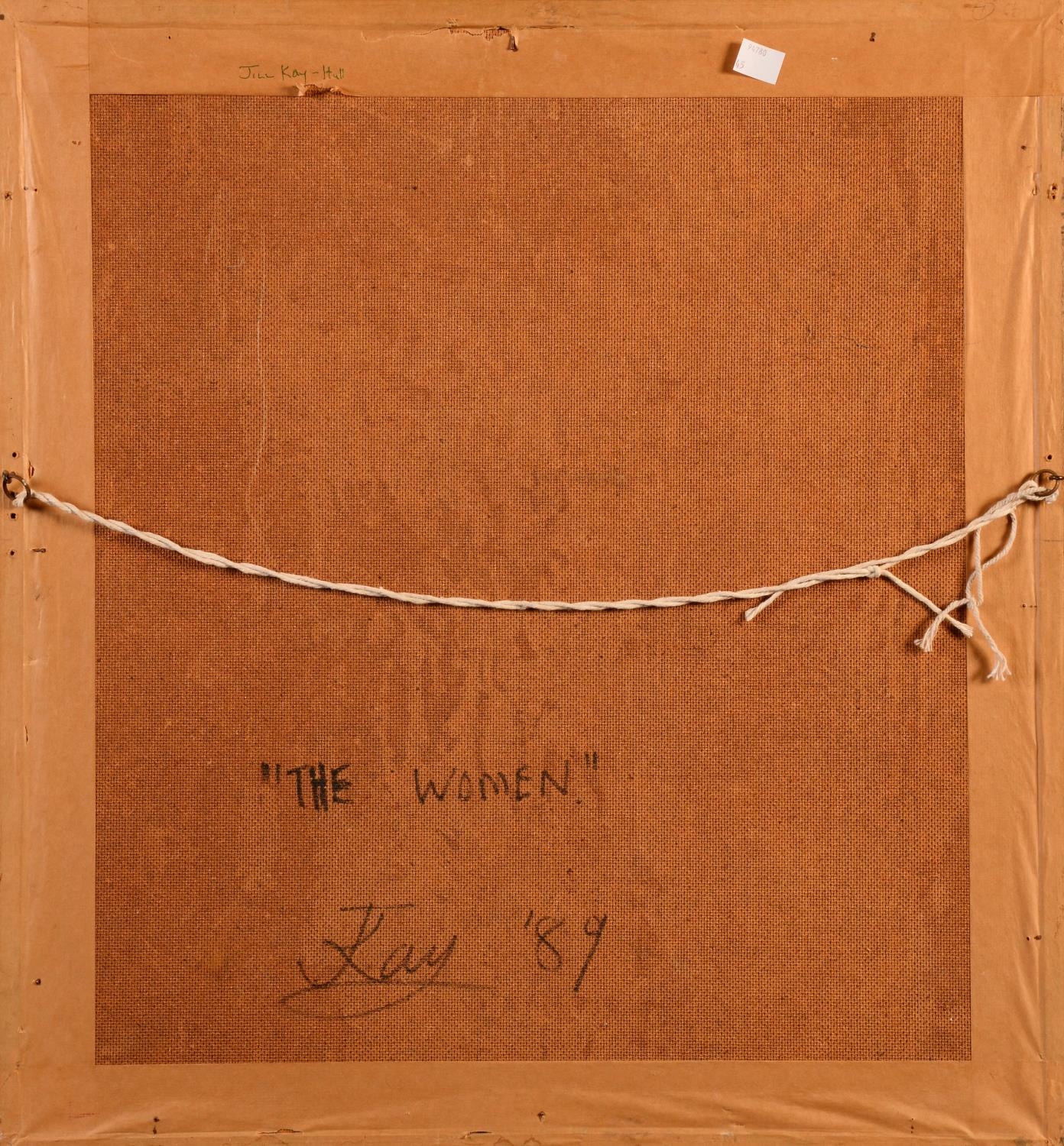 Jill Kay Hull The Woman signed, mixed medium, 29cm x 29cm - Bild 3 aus 3