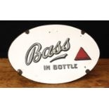 Advertising, Breweriana - a 1930's Bass oval shaped easel backed advertising point of sale