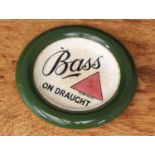 Advertising, Breweriana - a Royal Doulton circular ashtray or change tray, "Bass ON DRAUGHT", with