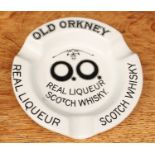 Advertising, Breweriana, Orkney Islands Interest - a scarce early 20th century circular ashtray, "