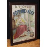 Advertising, Liebig Company's - a 19th century rectangular pictorial showcard, depicting a young