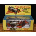 Corgi Toys 266 Chitty Chitty Bang Bang car, chrome body with retractable red and orange plastic