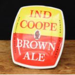 Advertising, Breweriana - a mid 20th century easel backed tin sign, "IND COOPE BROWN ALE, BREWED