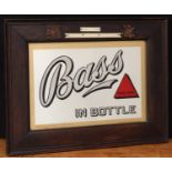 Advertising, Breweriana - an early 20th century Bass rectangular advertising point of sale pub/