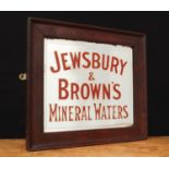 Advertising - an early 20th century Jewsbury & Brown's rectangular point of sale advertising mirror,