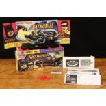 Corgi Toys 267 Rocket Firing Batmobile, black body with red bat decal to side doors, reproduction