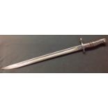 WW1 US P17 Bayonet with single edged fullered blade 430mm in length with makers mark for