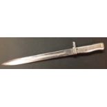 WW1 Imperial German Ersatz all steel Bayonet with single edged fullered blade 310mm in length.