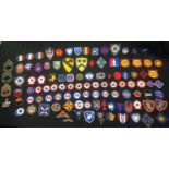 US Army Shoulder Sleeve Insignia Patches: a collection of over 100 patches plus NCO's stripes, USAAF