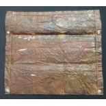 WW2 British Camo Anti Gas material pouch. Marked with WD Broad Arrow along with Aug PR 1941 and