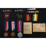 WW2 British Army Guards Armoured Division RASC Medal Group to H Robinson comprising of 1939-45 Star,
