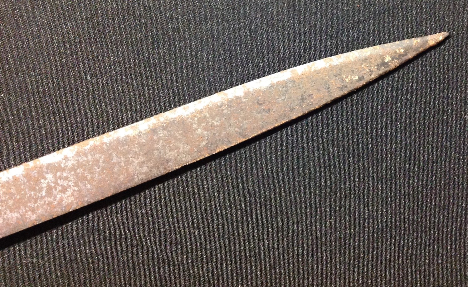 WW2 British Army Officers 1897 pattern sword with single edged fullered blade with Proof mark and - Image 6 of 18