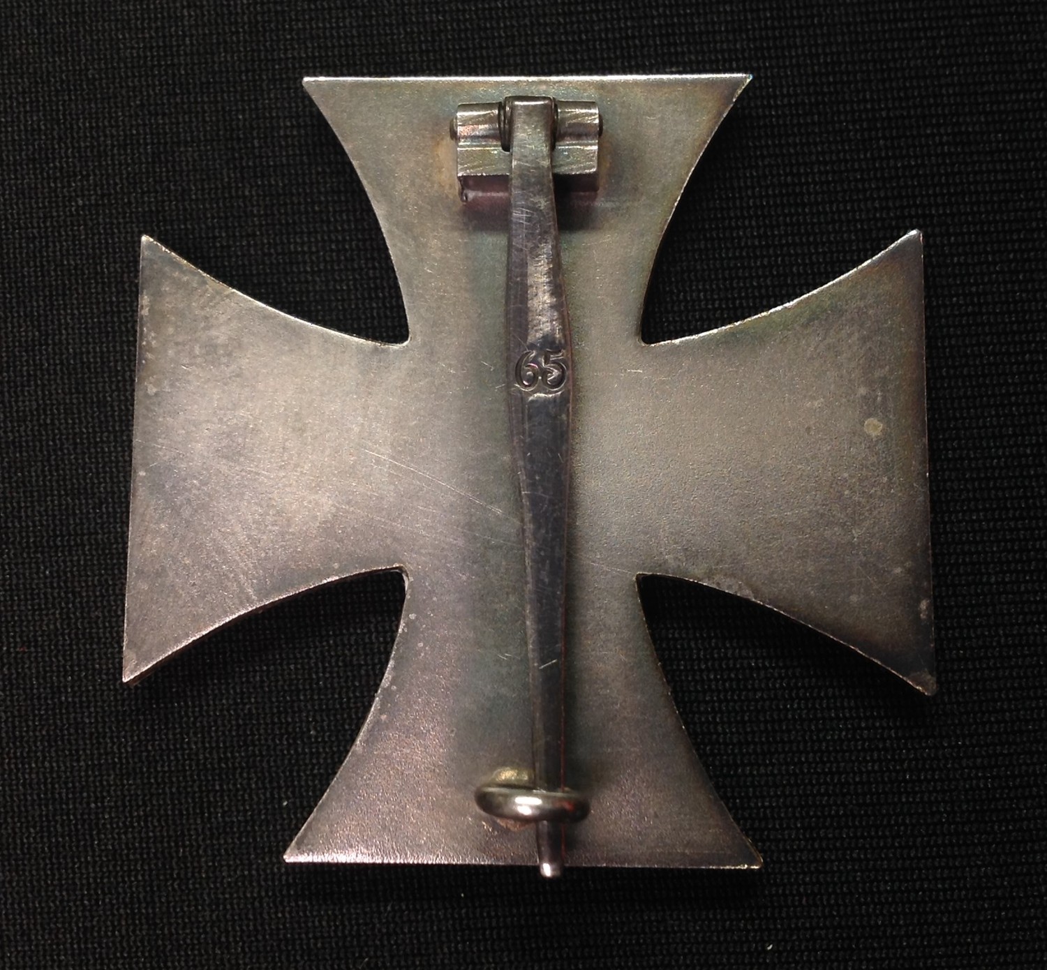 WW2 Third Reich Eisernes Kreuz I Klasse. Iron Cross 1st Class maker marked 65 for "Klein & - Image 7 of 12