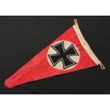 WW2 Third Reich Wimpel für den Abschuss von Flugzeugen. Navy Pennant for the Downing of Enemy