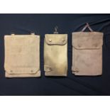 WW2 British Army Map case collection of three difference map cases: 1937 pattern case maker