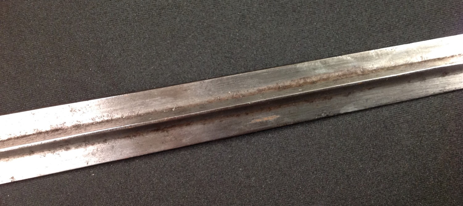 Austrian Lorenz Model 1854 Socket bayonet with 470mm long cruciform blade. Marked "54.8 over 37". - Image 7 of 9