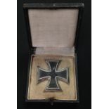 WW2 Third Reich Eisernes Kreuz I Klasse. Iron Cross 1st Class maker marked 65 for "Klein &