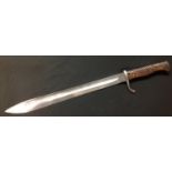 WW1 Imperial German 1898/05 Butcher Bayonet with fullered single edge blade 367mm in length. Maker