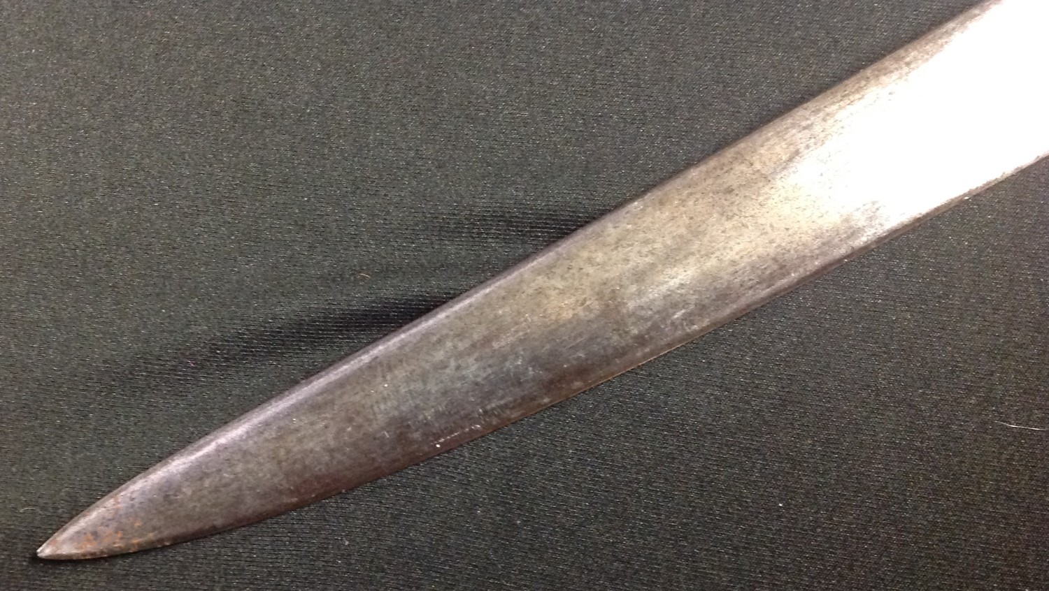 Dutch 1873 Yataghan Bayonet with 572mm long fullered single edged blade, maker marked "P Stevens, - Image 7 of 8