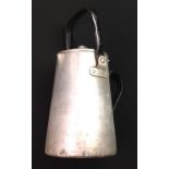 WW2 Third Reich Luftwaffe aluminium water jug. Steel black painted handles. Handle bracket maker