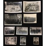 WW2 Third Reich unpublished Heer soldiers photographs comprising of four postcard sized prints, five