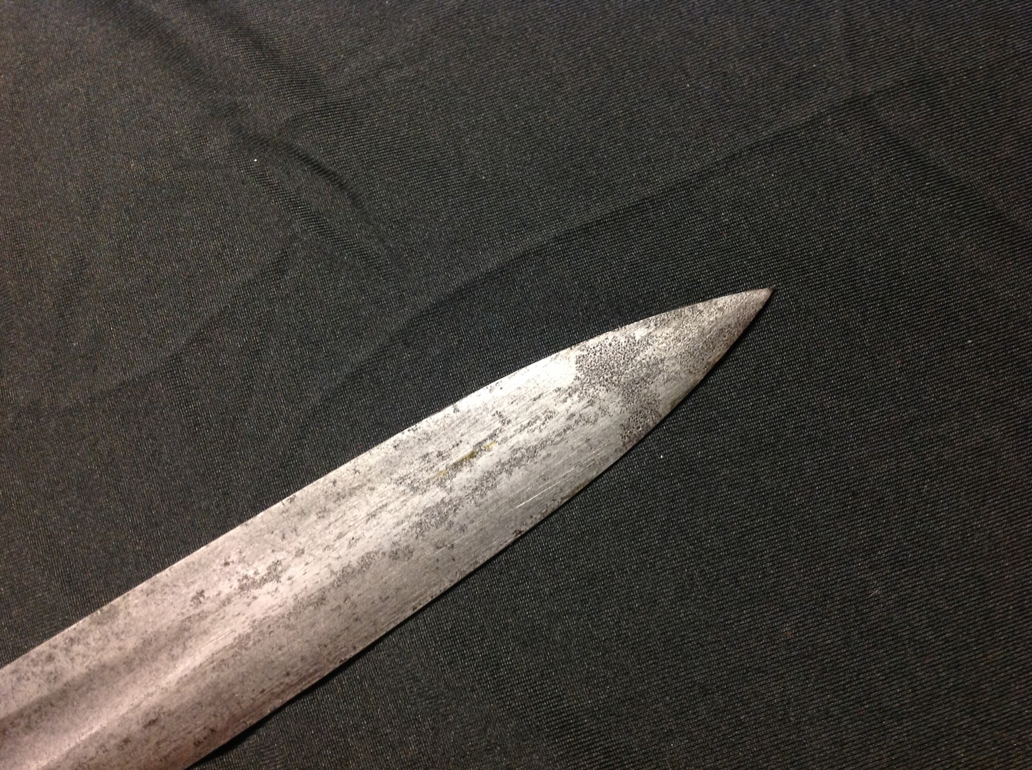 Enfield made Sword with single edged fullered blade 765mm in length. Spine of blade marked " - Image 8 of 15