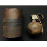 Veitnam War era US M-67 "Baseball" Hand Grenade INERT & FFE. Fited with fuze M213 dated 4/63 and