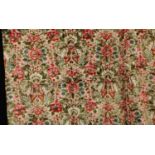 Textiles - a large pair of moquette curtains, c.1970's