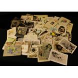 Greetings Cards - greeting cards and postcards, early to mid 1900's (100+)