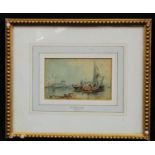 GS Banwall Venetian Scene signed, watercolour, 8cm x 12.5cm