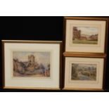 Pictures and Prints - William Newlands, a pair, Returning Home and Thatched Farm, signed,