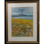 Robert T Bottom Wild Flowers, Mulroy Bay, Co. Donegal signed, oil, 45cm x 32cm