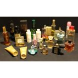 Perfumes and lotions, including Revlon Moondrops, Coty L'Aimant, Lanvin, Chanel No 5, Lagerfeld