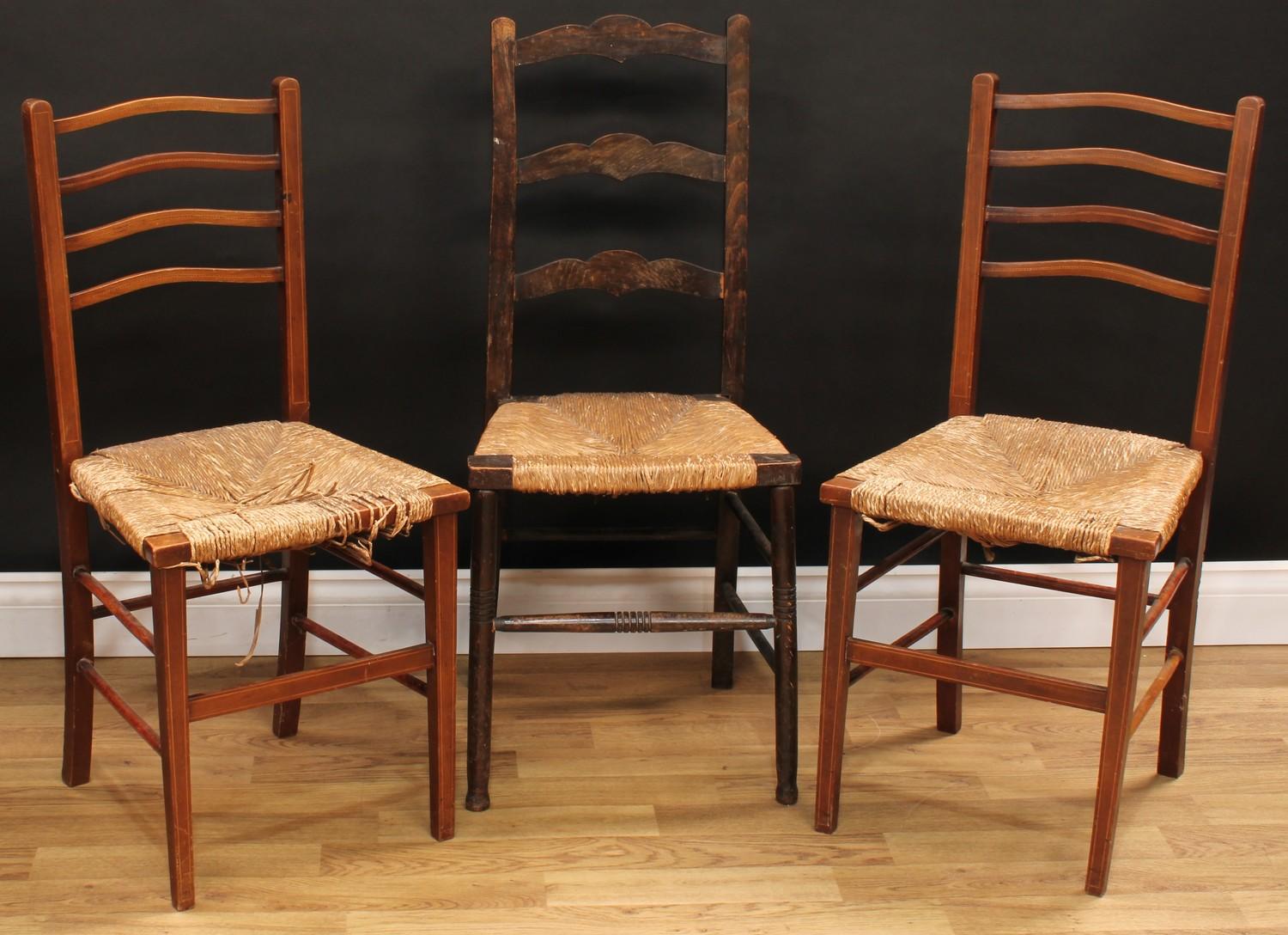 An early 20th century mahogany side table, 74.5cm high, 75.5cm wide, 44.5cm deep; an early 20th - Image 8 of 8