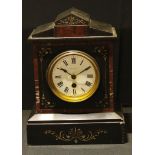 A 19th century noir Belge mantel clock, c.1880