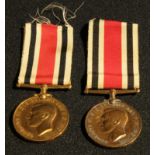 A George VI Faithful Service in the Special Constabulary medal, awarded to Edward M Gaze; another,