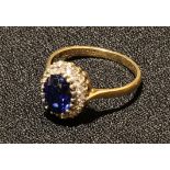 A 9ct gold dress ring, Birmingham hallmarks