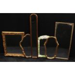 Mirrors - a 19th century style gilt framed mirror, 59cm x 69cm; other gilt framed mirrors, etc (6)