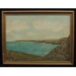 H Lugg (Irish School) By The Sea, Port Marnock signed, oil on board, 54cm x 75cm