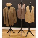 Vintage Clothes - a Bladen tweed jacket; a moleskin waistcoat; another waistcoat (3)