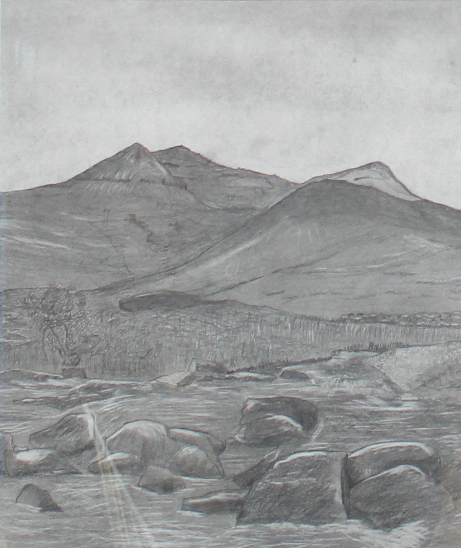 Pictures and Prints - Modernist, Scottish Landscape, pencil, 27cm x 40cm; others similar (3) - Bild 2 aus 4