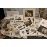 Pictures and Prints - 19th century and later engravings including lithographs of Kirkstall Abbey,
