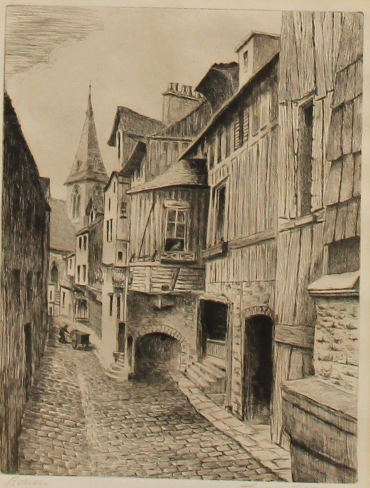 Pictures and Prints - Reginal Green, A.R.E. (1884-1971), by, The Shambles, York, signed, titled - Bild 4 aus 6