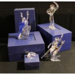 A Swarovski Crystal figure, Isadora, 2002, paperwork, boxed; two others, Antonio 2003; Anna 2004,