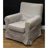 An Ikea sitting room armchair, 85cm high, 78cm wide, the seat 44cm wide and 49cm deep