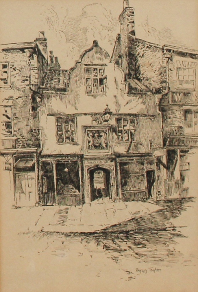 Pictures and Prints - Reginal Green, A.R.E. (1884-1971), by, The Shambles, York, signed, titled - Bild 6 aus 6