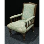 An Eastlake design mahogany elbow chair, 102cm high