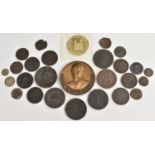 Coins and Medallions, GB and World, AE, including copper tokens: Norwich 1796, halfpenny & penny