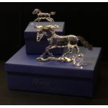 A Swarovski Crystal model, Horse Esperanza, paperwork, boxed; foal, paperwork, boxed (2)