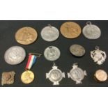 Medals & Coins - a silver Dudley Cricket Club runners up medal 1921; others; Royal Seed Growers &